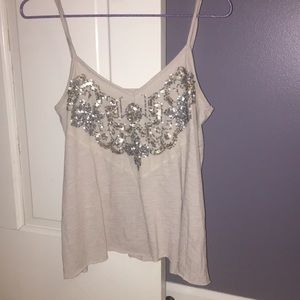 Sequin tank top